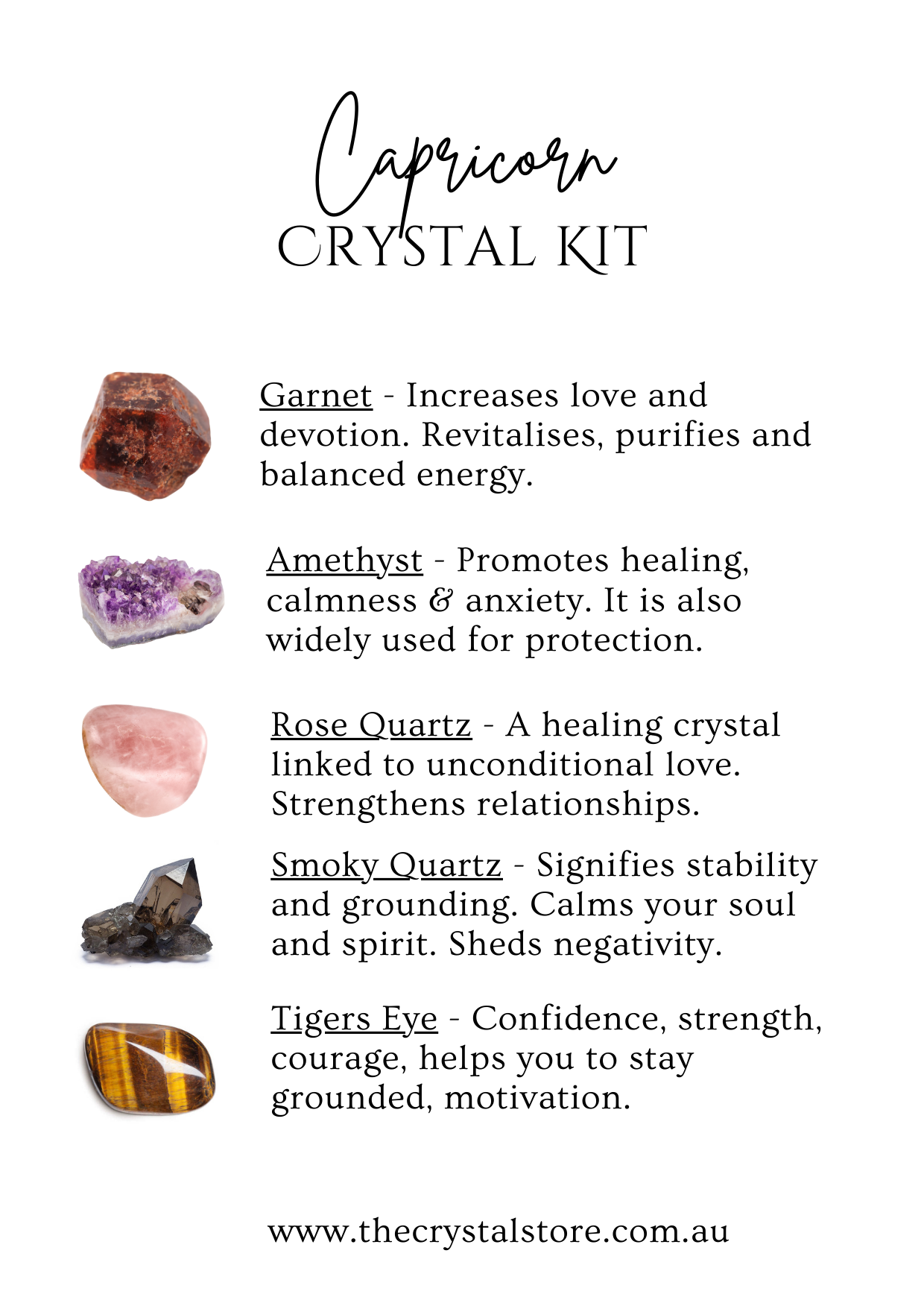 Grounding stones for capricorn sale